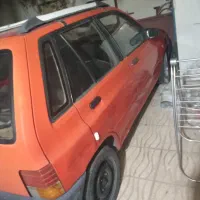 پراید هاچ پک ۷۳ قرمز زیر خاکی دور رنگ شاسی ها پلم