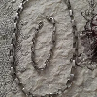 گردنبند  استیل ودرشت با دستبند