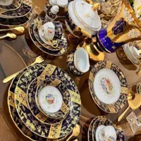 سرویس چینی قسطی  سورمه ای غذاخوری۱۲نفره کریستال چک|ظروف سرو و پذیرایی|تهران, امیرآباد|دیوار