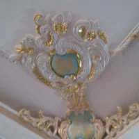 پتینه ورق طلا رنگ امیزی گچبری|خدمات پیشه و مهارت|اهواز, شهرک حفاری|دیوار