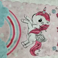 قالیچه دخترانه اسب تک شاخ