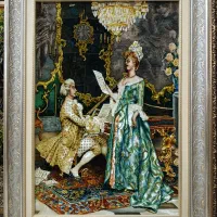 تابلو فرش طرح فرانسوی/فروشگاه ماندگار نقدو اقساط