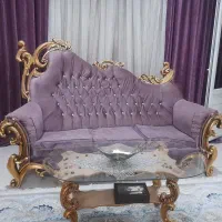 مبل ۷نفره ،استیل با میز و عسلی  تمیز  وشیک ،|مبلمان خانگی و میز عسلی|تهران, تهرانسر شرقی|دیوار