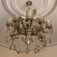 لوستر  6 شاخه برنج|لوستر و چراغ آویز|تهران, دکتر هوشیار|دیوار