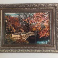 تابلو فرش طبیعت پاییزی