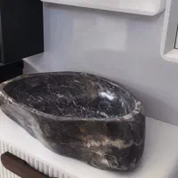 روشویی سنگ رودخانە ای