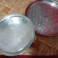 دو عدد سینی استیل