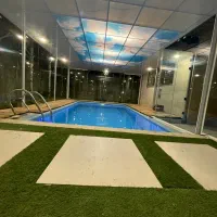 باغ اجارهای استخر آبگرم مبله صدرا|اجارهٔ کوتاهمدت ویلا و باغ|شیراز, شهرک گلستان|دیوار