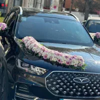 گل آرایی ماشین عروس سته گل عروس درمحل