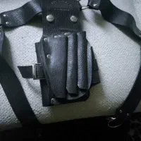 جا شونه و‌قیچی کمری چرم اصل