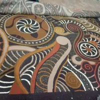 فرش فانتزی صدرصدآکرلیک به شرط تمیزخوشکل|فرش|کهک, |دیوار