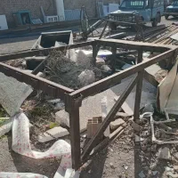 یک عدد باربند نیسان آهن کش ویک عددکفی وانت بار|قطعات یدکی و لوازم جانبی|قم, چهل درخت‎|دیوار