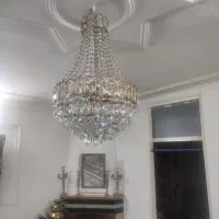 لوستر برنجی کریستال چک اصل