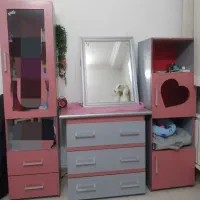 تخت و کمد دخترانه با تشک