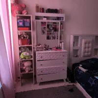 سرویس خواب یک نفره به همراه میز تحریر و کتابخانه|تخت و سرویس خواب|کوهسار (البرز), |دیوار