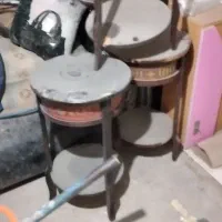 میز تلفن چوبی