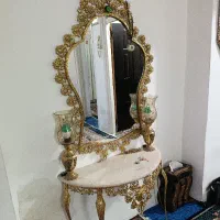 آینه شمعدان برنز