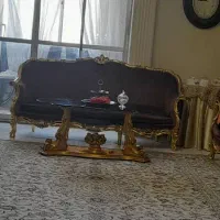 مبل سلطنتی راش ۹ نفره ناهارخوری ۸ نفره کلاف سالم