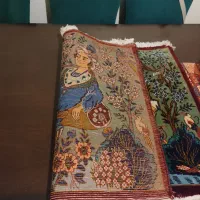 تابلو فرش دست بافت یک متر خیلی قدیمی لیلی مجنون|تابلو فرش|تهران, سعادت‌آباد|دیوار