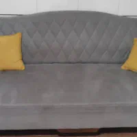 ی دست مبل ۷ نفره طوسی خردلی نو|مبلمان خانگی و میز عسلی|بوئین زهرا, |دیوار