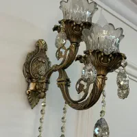 لوستر برنز سه عدد نو و استفاده نشده|لوستر و چراغ آویز|قزوین, |دیوار