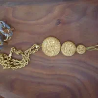 دستبند انگشتر پلاک و زنجیر در حد نو