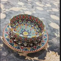 کاسه سفالی با زیری