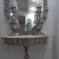 آینه شمعدان و ویترین