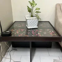 میز جلو مبلی با ۴ عدد عسلی و میز دراور سفید