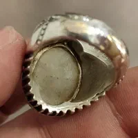 انگشتر نقره دست ساز باباقوری سنگ مصور|بدلیجات|تهران, نیروی هوایی (پیروزی)|دیوار