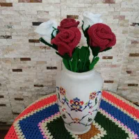 گل رز قلاب بافی|گل مصنوعی|تهران, منیریه|دیوار