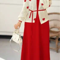 ست یلدایی ، لباس یلدایی. کت و دامن یلدایی.