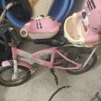 دوچرخه صورتی سایز۱۲سالم|دوچرخه، اسکیت، اسکوتر|محمدیه-قزوین, |دیوار