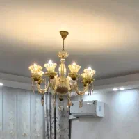 لوستر برنز و شیشه دودی