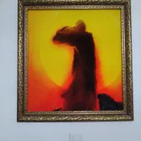 تابلو فرش حضرت عیسی با خورشید