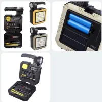 چراغ قوه شارژی حرفه ای همراه با جعبه ابزار