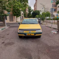 پژو بنزینی با گاز اضافه‌ تاکسی برون شهری عین پلاک