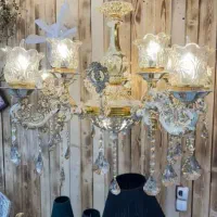 لوستر شاخه کریستال