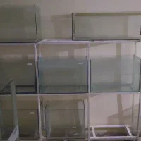 فروش انواع سایز آکواریوم بعلت جمع آوری سالن