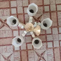 لوستر پنج شاخه چشمه نور جفت