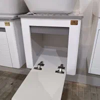 روشویی طوسی و سفید ۴۰ × ۳۷|لوازم سرویس بهداشتی|تبریز, |دیوار