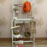 ۲ عدد قفس پرنده بهمراه ملزومات