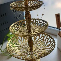 ظرف برنجی سه طبقه