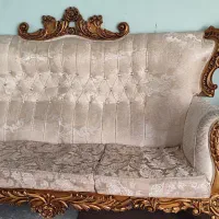 مبل سلطنتی ۷نفره واشانتیون مبل ۵نفره قهوه ای راحتی|مبلمان خانگی و میز عسلی|تهران, خانی‌آباد|دیوار