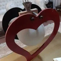 لوستر چوبی طرح قلب