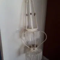 آویز  جا گلدانی  مکرومه