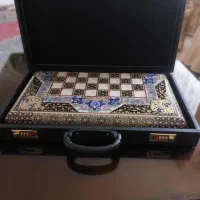 شطرنج و تخته نرد خاتم کاری آکبند و نو|کلکسیون و سرگرمی|اردبیل, |دیوار