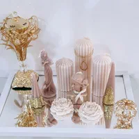 شمع ، ست زیبا با تزیینات|صنایع دستی و سایر لوازم تزئینی|مشهد, آزادشهر|دیوار