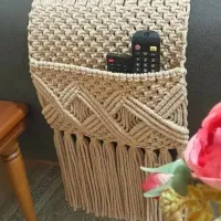 رانر مکرومه ،شلف و دیوار کوب و لوستر مکرومه