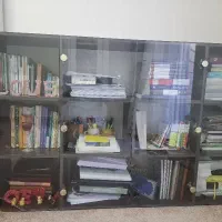 کتابخانه|کتابخانه، شلف، قفسههای دیواری|قائمشهر, |دیوار